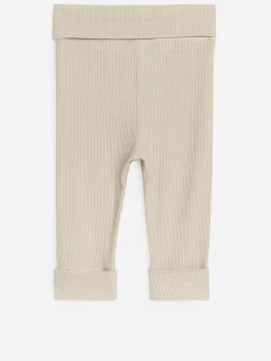 Breit gerippte Leggings für Neugeborene