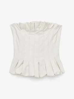 Bustier mit Falten