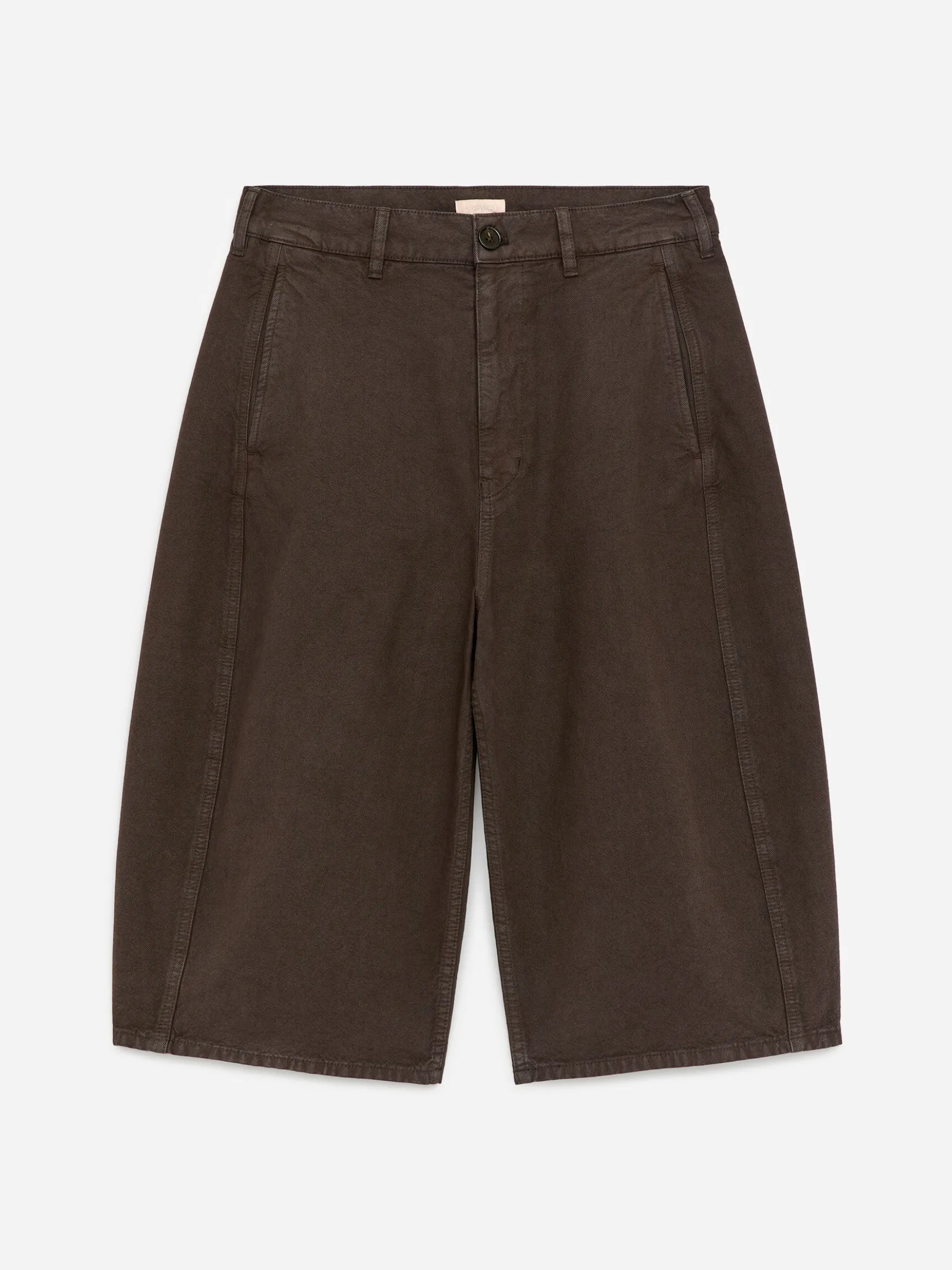 Canvas-Shorts mit Barrel-Leg