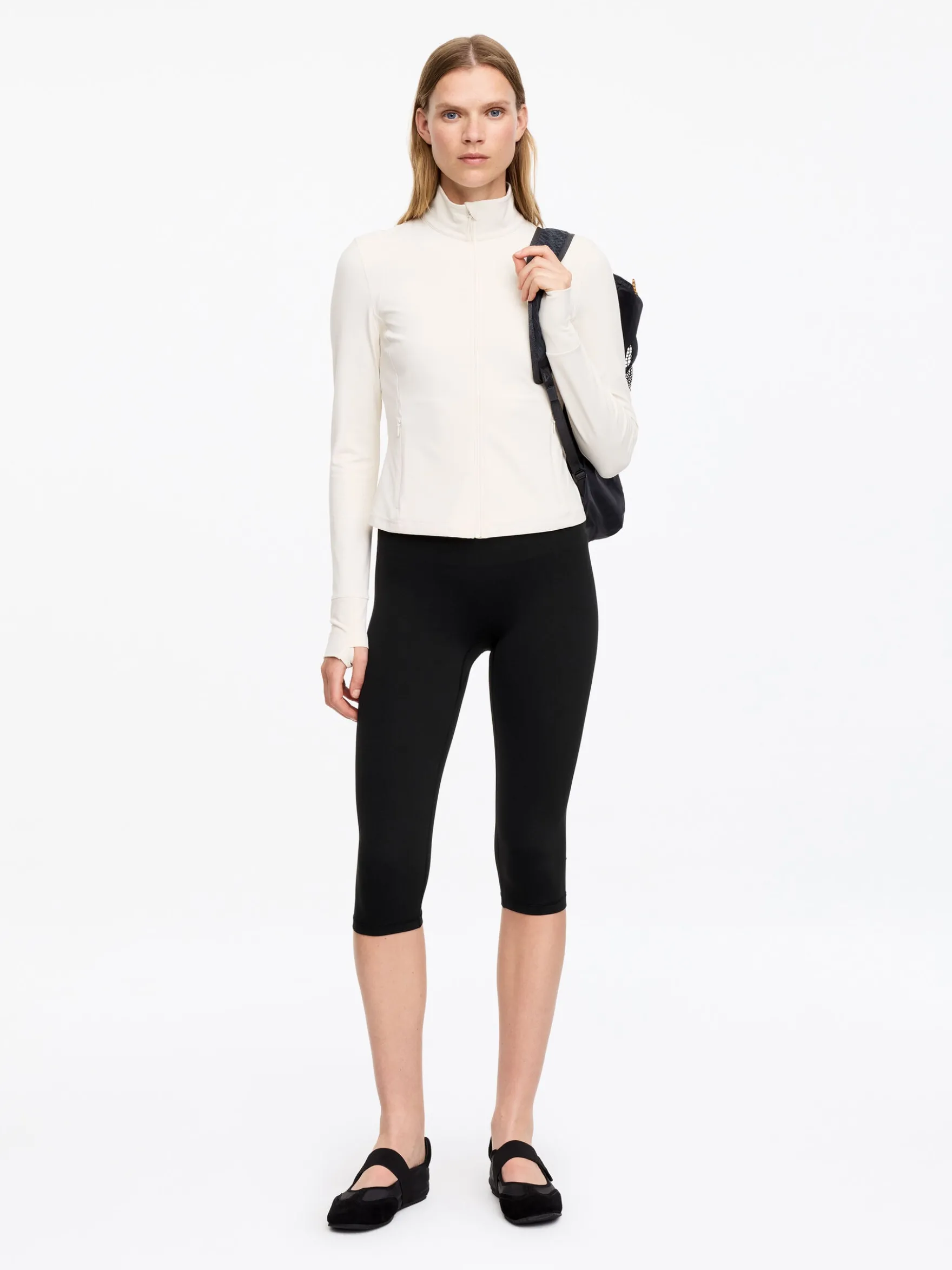 Capri-Leggings aus weichem Stretch