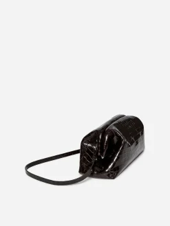 Clutch mit Krokodilprägung