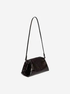 Clutch mit Krokodilprägung