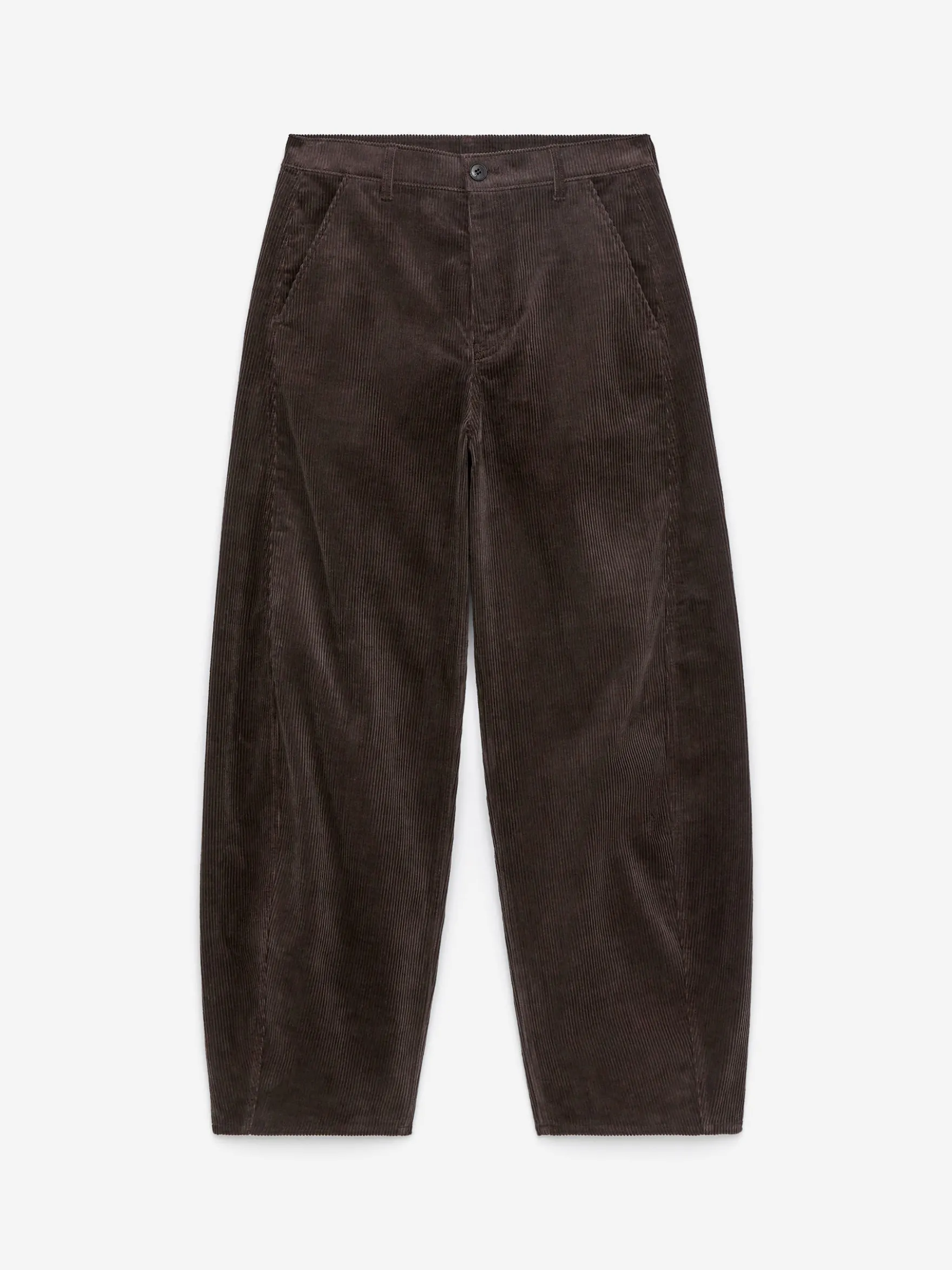 Cordhose mit Barrel Leg