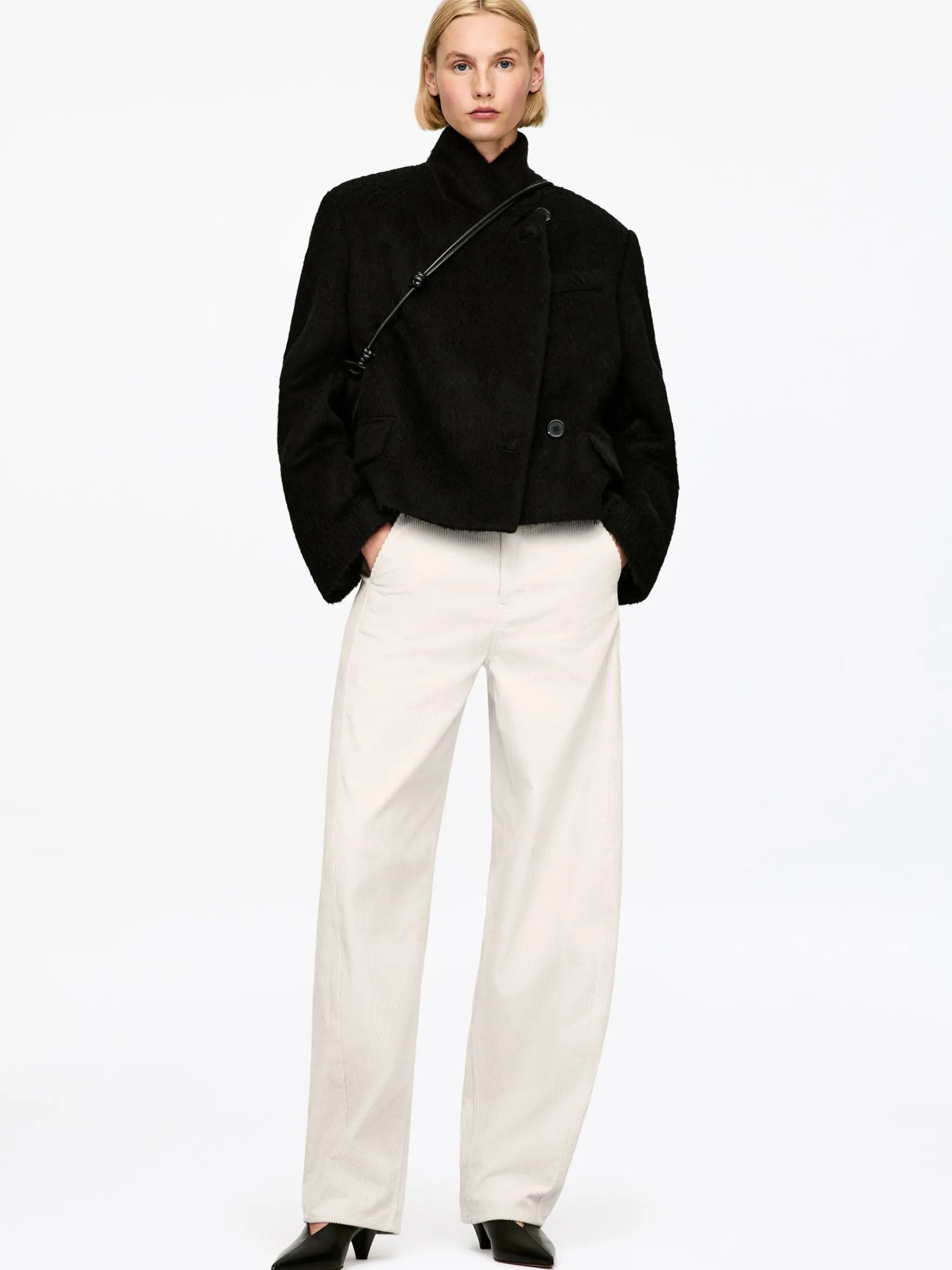 Cordhose mit Barrel Leg