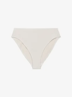 Crinkle-Bikinihose mit mittelhohem Bund