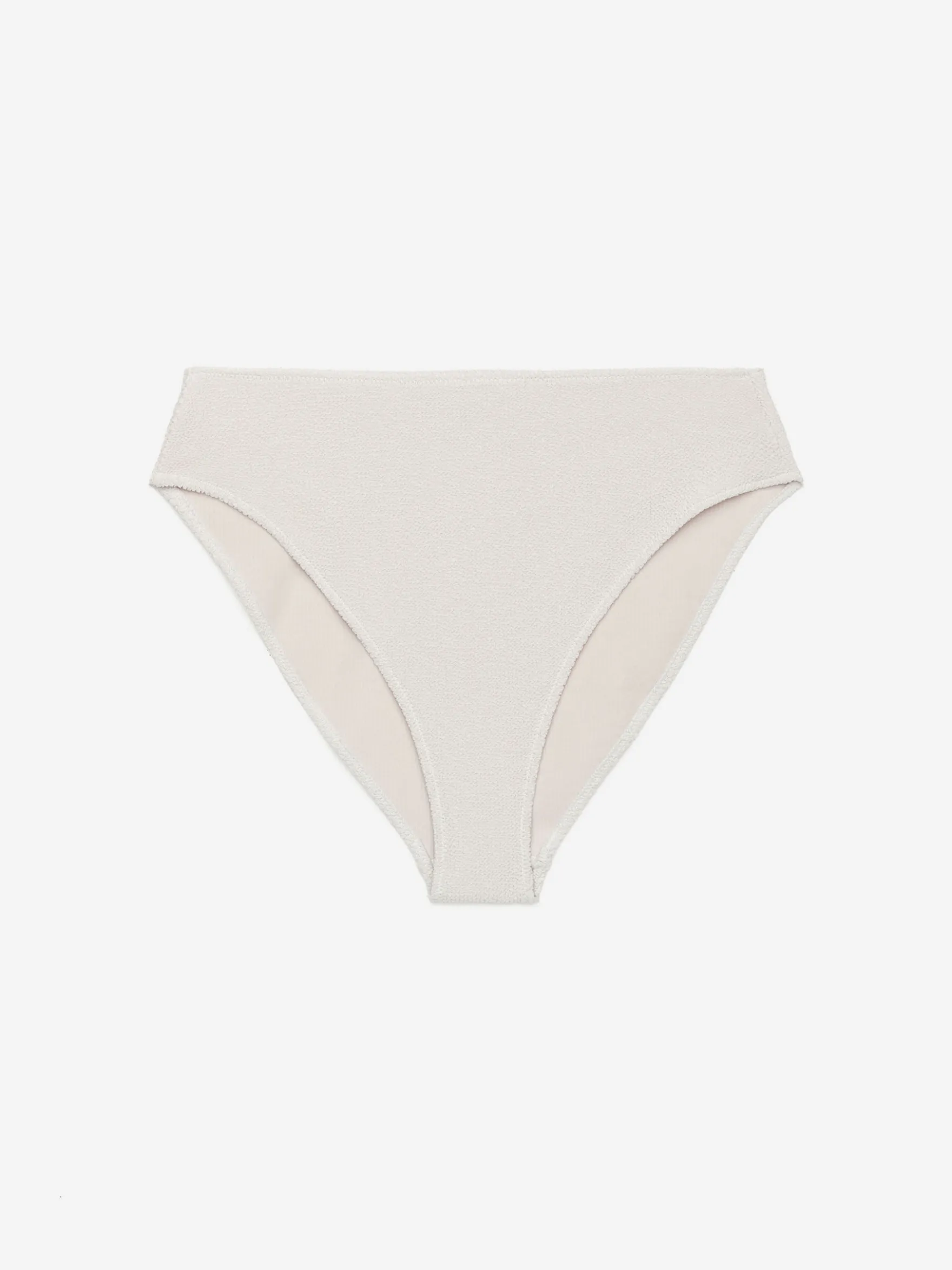 Crinkle-Bikinihose mit mittelhohem Bund