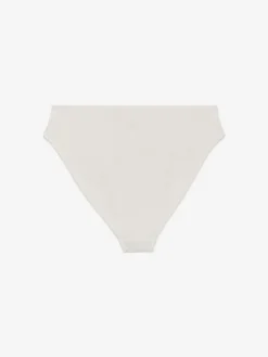 Crinkle-Bikinihose mit mittelhohem Bund