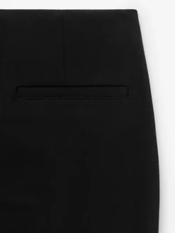 Cropped-Hose mit Falten