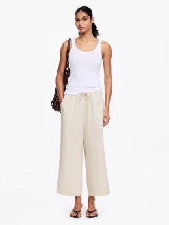 Cropped-Leinenhose