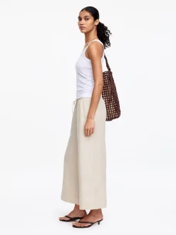 Cropped-Leinenhose