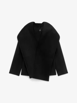 Doubleface-Blazer aus Wollmischung