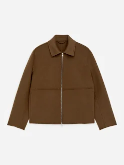 Doubleface-Jacke aus Wolle