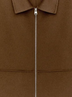 Doubleface-Jacke aus Wolle