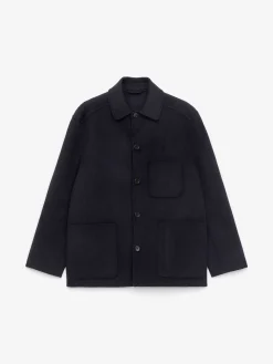 Doubleface-Jacke aus Wollmischung