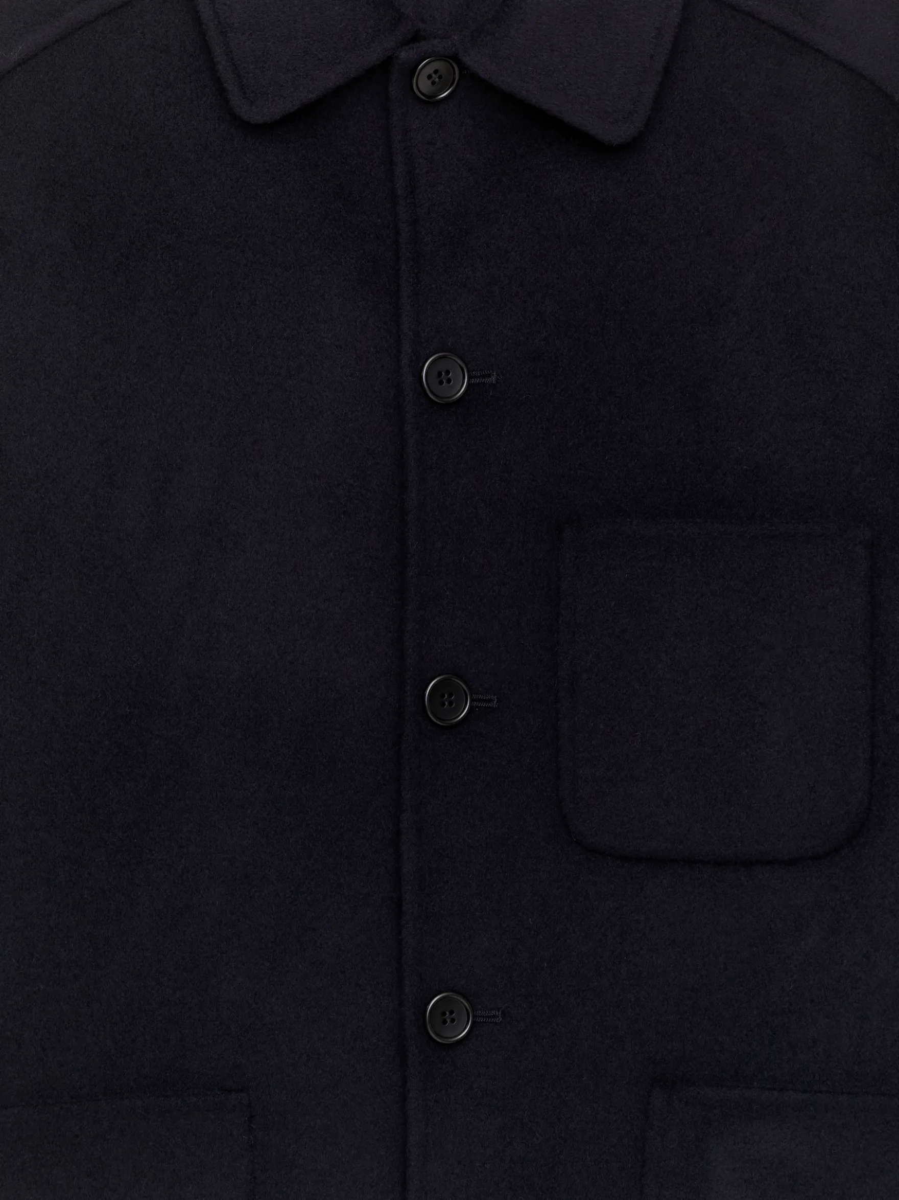 Doubleface-Jacke aus Wollmischung