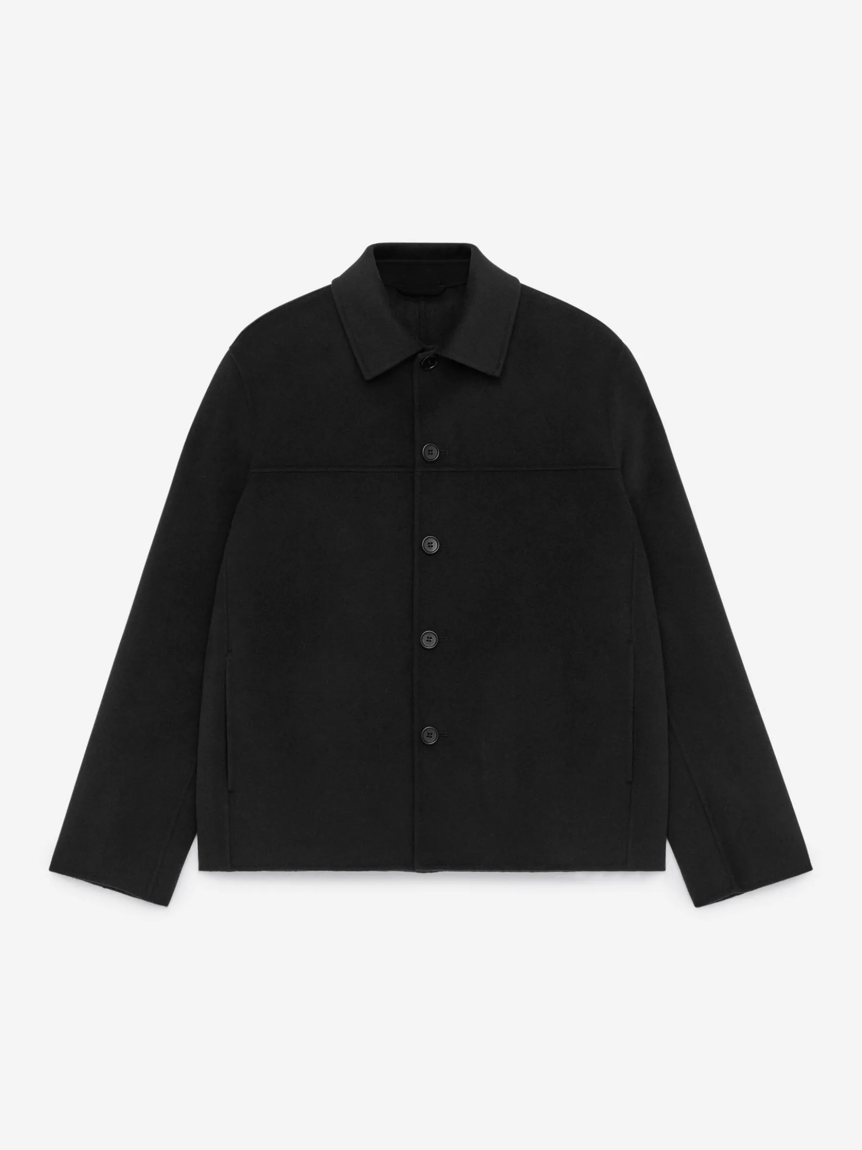 Doubleface-Jacke aus Wollmischung