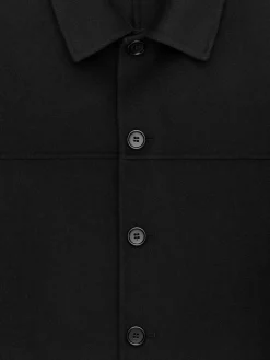 Doubleface-Jacke aus Wollmischung