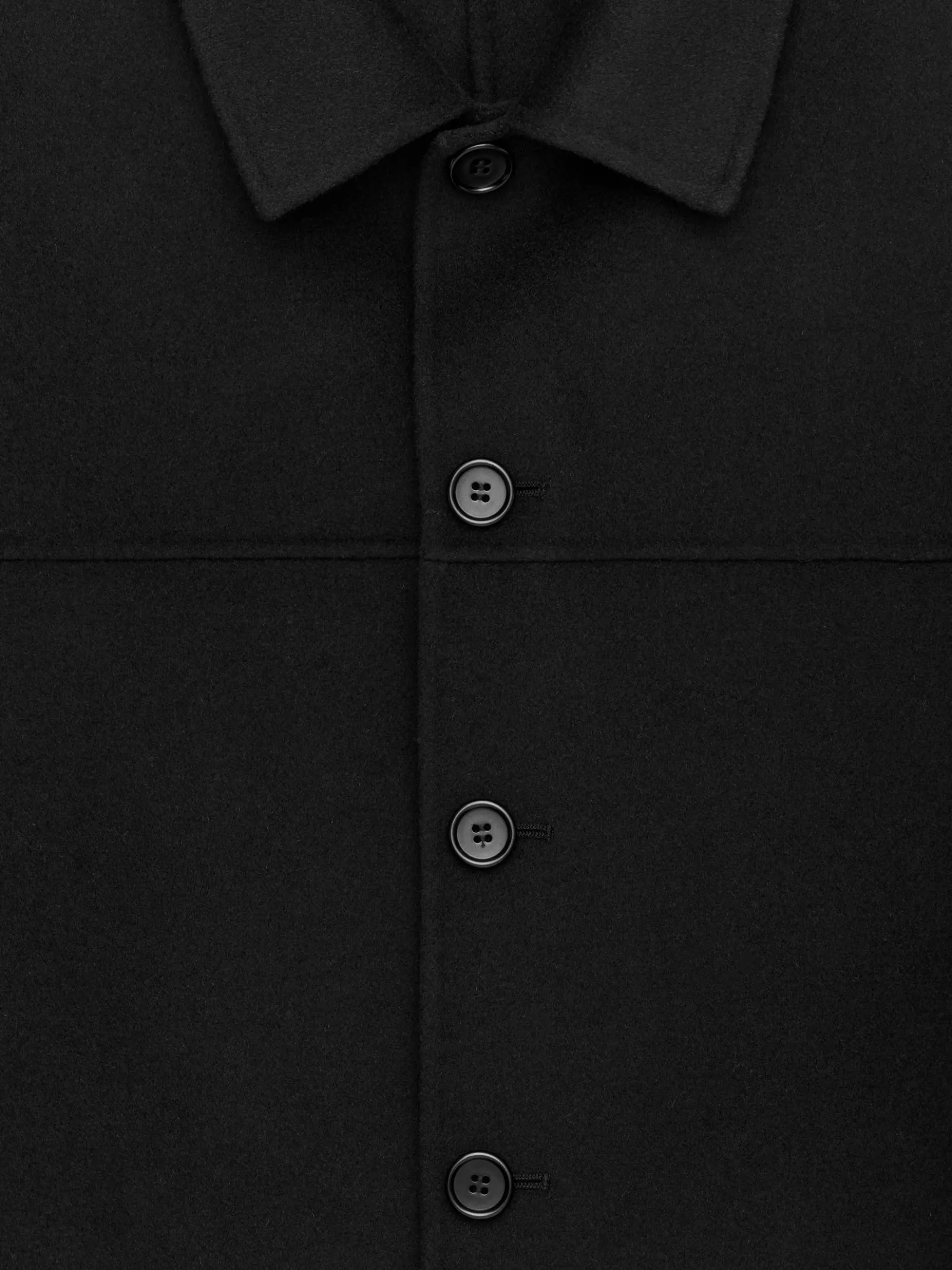 Doubleface-Jacke aus Wollmischung