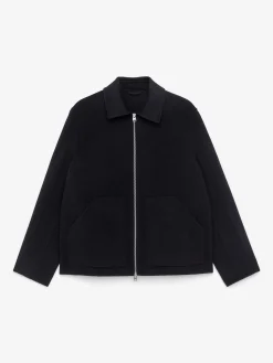 Doubleface-Jacke aus Wollmischung