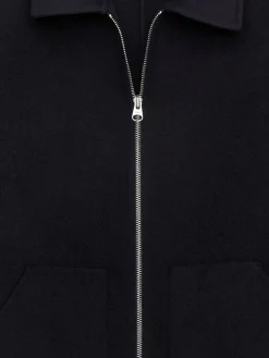 Doubleface-Jacke aus Wollmischung