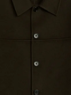 Doubleface-Jacke aus Wollmischung