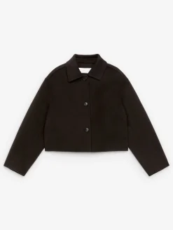 Doubleface-Overshirt aus Wollmischung