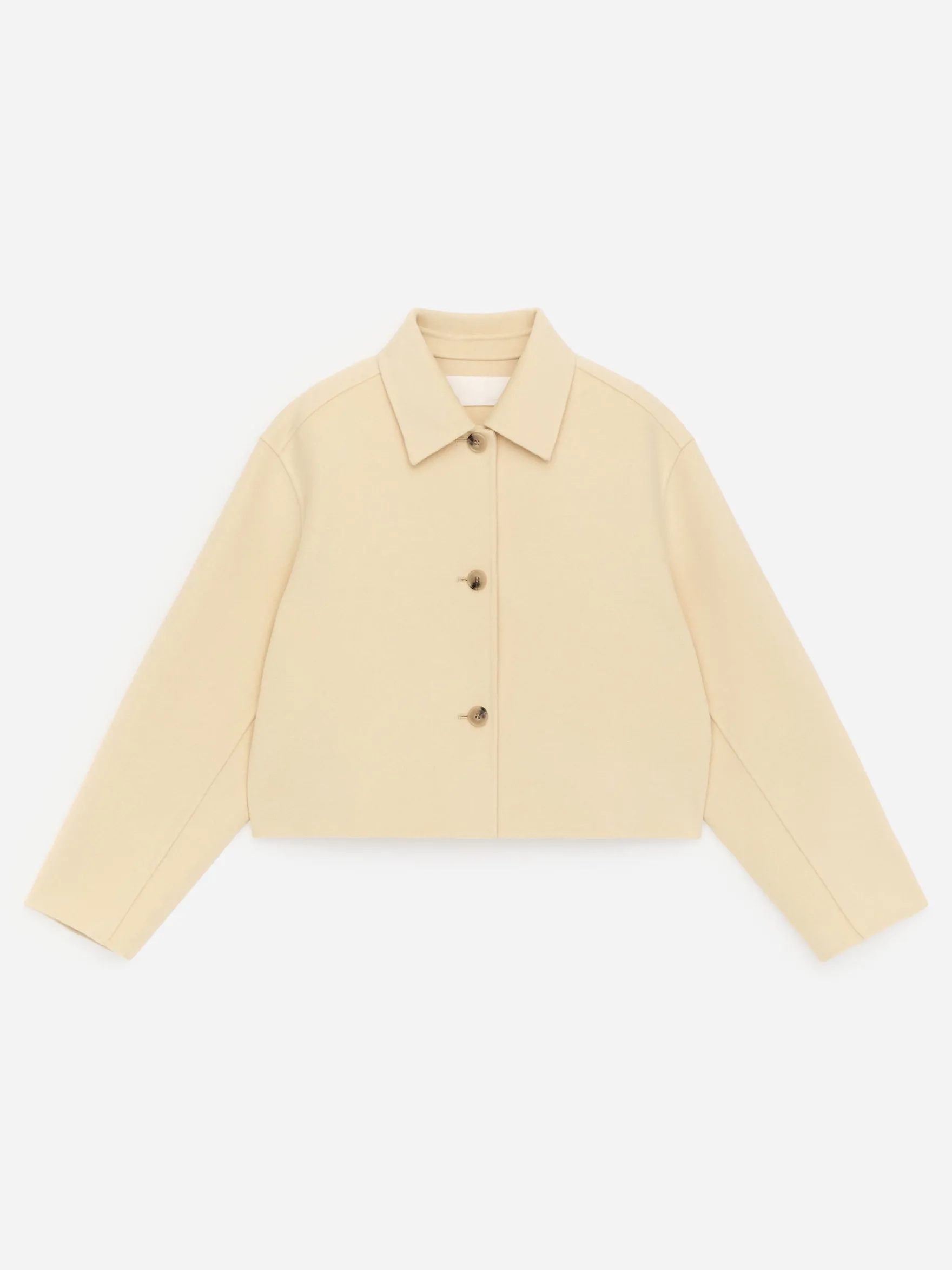 Doubleface-Overshirt aus Wollmischung
