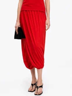 Drapierter Midirock