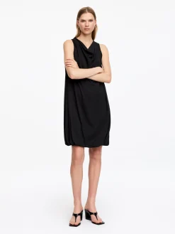 Drapiertes Kleid mit Ballonschnitt
