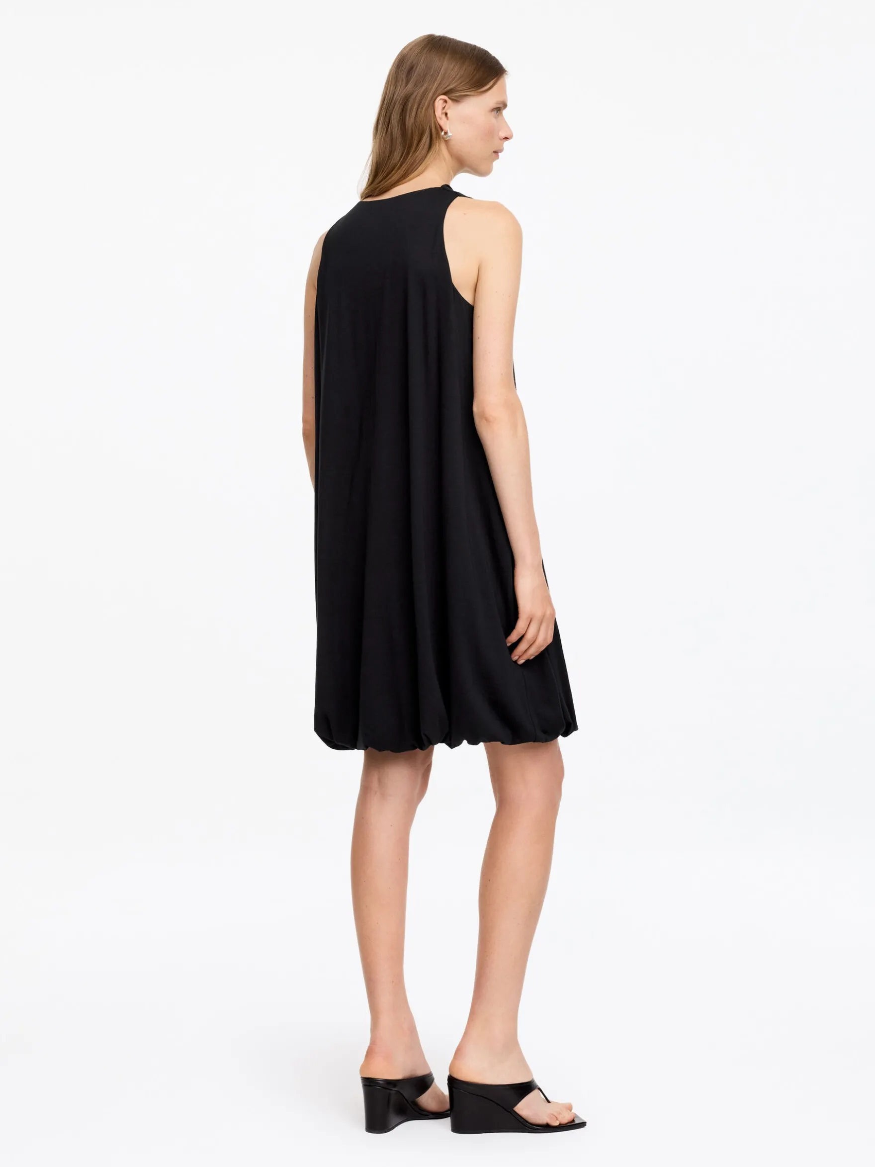 Drapiertes Kleid mit Ballonschnitt