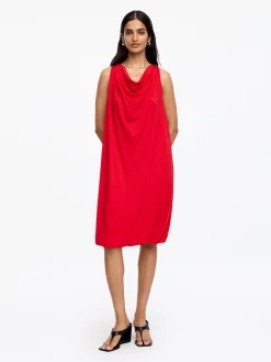 Drapiertes Kleid mit Ballonschnitt