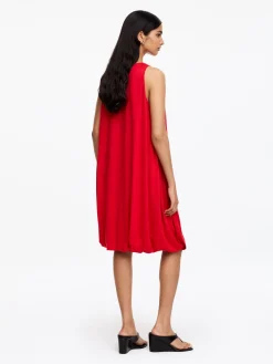 Drapiertes Kleid mit Ballonschnitt