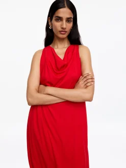 Drapiertes Kleid mit Ballonschnitt