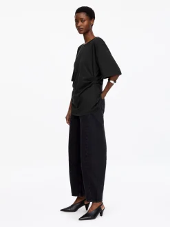 Drapiertes T-Shirt