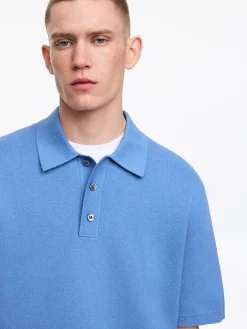 Feinstrick-Poloshirt