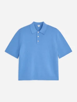 Feinstrick-Poloshirt