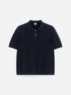 Feinstrick-Poloshirt