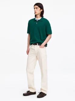 Feinstrick-Poloshirt