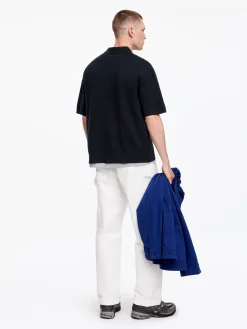 Feinstrick-Poloshirt