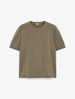 Feinstrick-T-Shirt aus Baumwolle