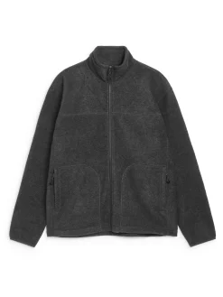 Fleecejacke mit Reißverschluss