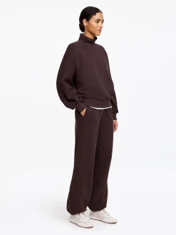 French-Terry-Sweatshirt mit Stehkragen