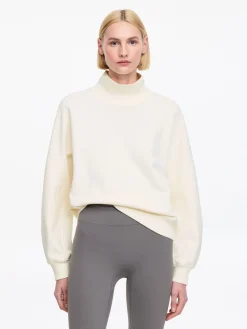 French-Terry-Sweatshirt mit Stehkragen