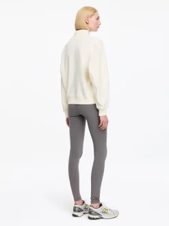 French-Terry-Sweatshirt mit Stehkragen
