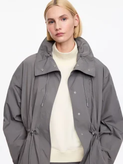French-Terry-Sweatshirt mit Stehkragen