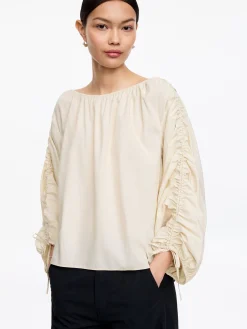 Geraffte Bluse