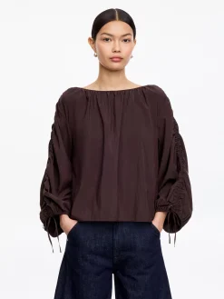 Geraffte Bluse