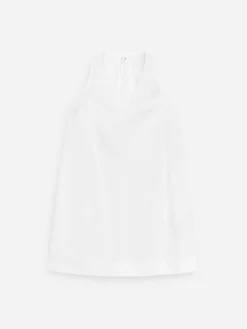 Gerafftes Kleid mit V-Ausschnitt