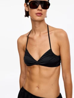 Gerafftes Triangel-Bikinioberteil