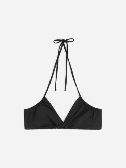 Gerafftes Triangel-Bikinioberteil